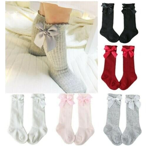 Brand 0-4Y New Kid Tights Baby Girl Stocking Infant Ruffles Bow Tie Patchwork Dancing Warm Girls Cotton Soft Baby Stockings