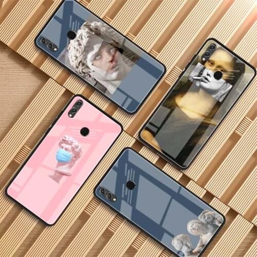 Artistic creation of spoof Tempered Glass Phone Case For Huawei P20 P30 pro P40 lite Mate 20 30 pro 30 lite