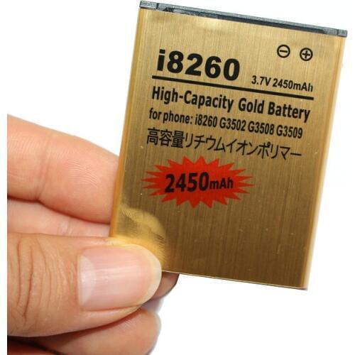 Ciszean 10pcs/lot 2450mAh B150AE / B150AC Gold Replacement Battery For Samsung Galaxy Core i8260 G3508 G3509 G3502 i8268 i8262