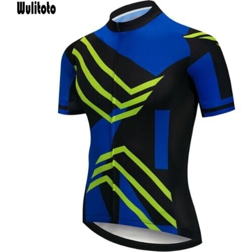 Summer road bike blue short-sleeved mountain bike breathable sweatshirt cycling jersey For Men