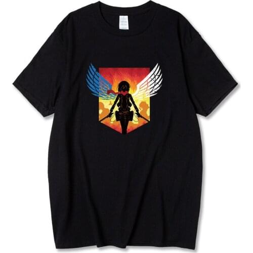 Attack On Titan T-shirt Men Tee Shirt Cotton Anime Tshirt 2021 Summer Male Clothing Japan shingeki no kyojin Comic Tops Tees