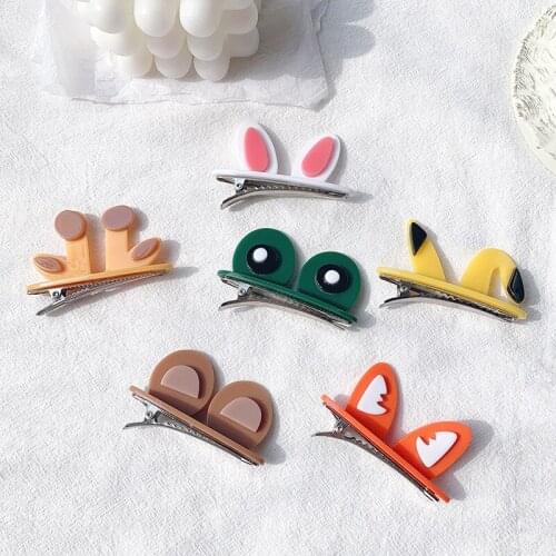 Hairlyah Lovely Girls Cartoon Three-dimensional Animal Hairpin Holder Ornament Barrette Hair Clip Headress Hair Accessories