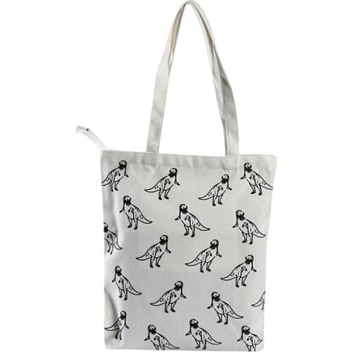 Literary Canvas Student Shoulder Bag Handbags Girl Simple Tote Eco Environmental Shopping Bag Female Cloth Bag