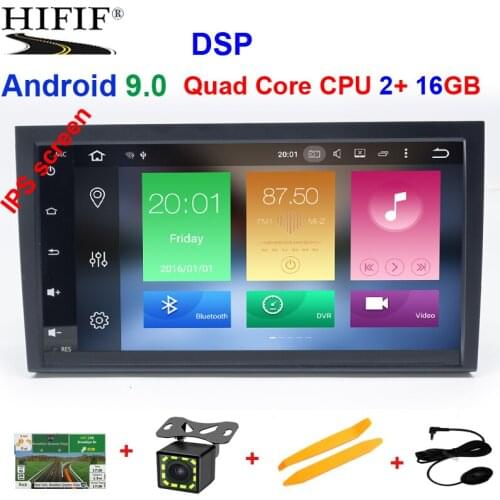 ISP Android 9.0 4 CORE CAR GPS For Audi A4 B6 B7 S4 B7 B6 RS4 B7 SEAT Exeo dvd player radio IPS screen WIFI BT CAR Player