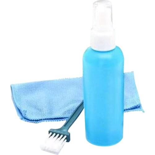 G32B 1Set Portable Tablet Screen Cleaning Kit Screen Cleaner with Clean Brush Cloth for LCD Computer Accessories