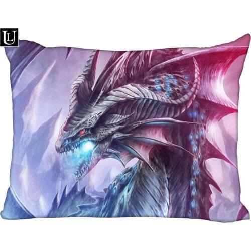 Top Sale Dragon Pillowcase Custom Zippered Rectangle Pillow Cover Cases Size 50x75cm (Two sides) 1pcs custom