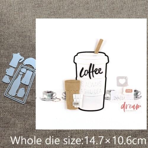 New Design Craft Metal stencil mold Cutting Dies Cake kettle cup decoration scrapbook die cuts Album Paper Card Craft Embossing