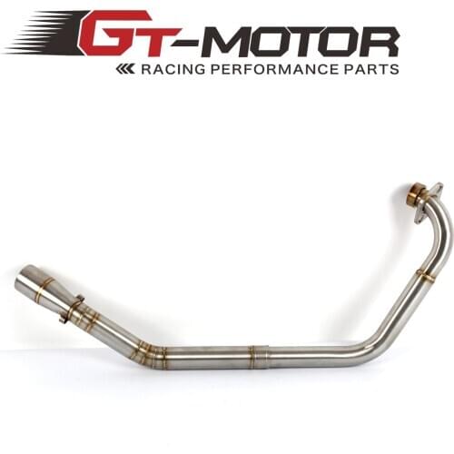 Motorcycle Full System Modified Middle Link Connecting Pipe Slip On Without Exhaust For Yamaha YZF R15 MT-15 MT 125 2008-2017