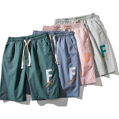 KKSKY Summer Basketball Shorts Men 2021 Casual Korean Fashion Polyester Elastic Waist Mens Clothing Letter Man Shorts Oversized