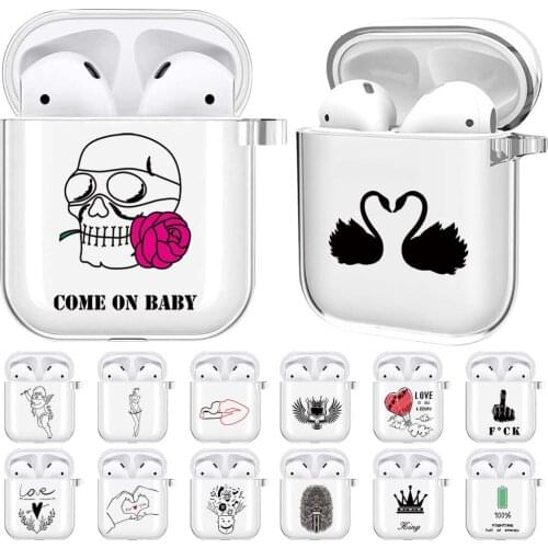 Soft Silicone Protective Cover Cases for Apple Airpods 1/2 Bluetooth Wireless Earphone Charging Box Drop-proof Sleeve