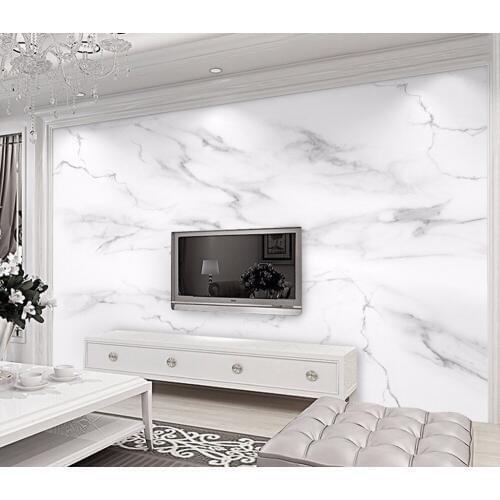 Bacaz Custom 3D Wall Mural Wallpaper Home Decor Marble wallpaper 3D Photo Wall Paper For Living Room Bedroom