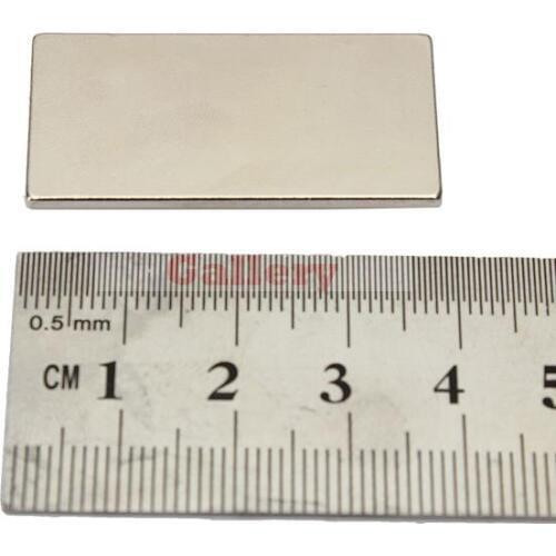 Neodymium Magnets Iman 10 Pcs Lot N35 Strong Block Magnet 40x20 x 2mm Craft Model Rare Earth Neodymium