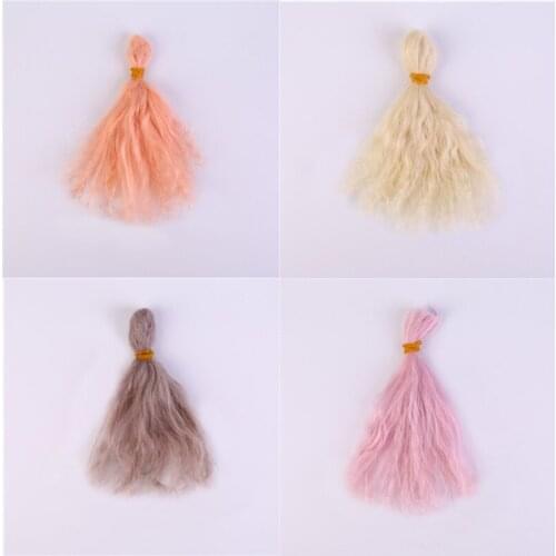 New Hot Sale 11 Different Colors A Little Curl DIY Baby Reborn Kit Mohair Wig BJD Hair Wig Diy Doll Accessories