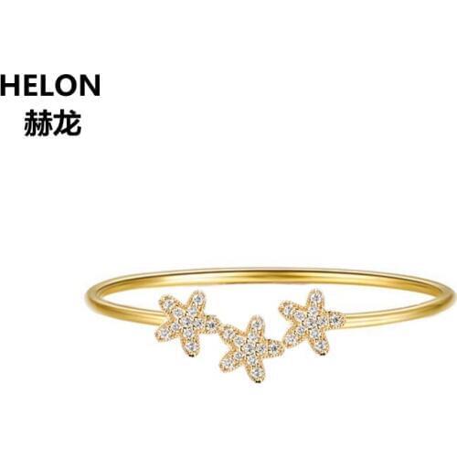 0.12ct SI/H Single Cut Natural Diamonds Engagement Ring Solid 14k Yellow Gold Anniversary Wedding Band Valentine Romantic Gift