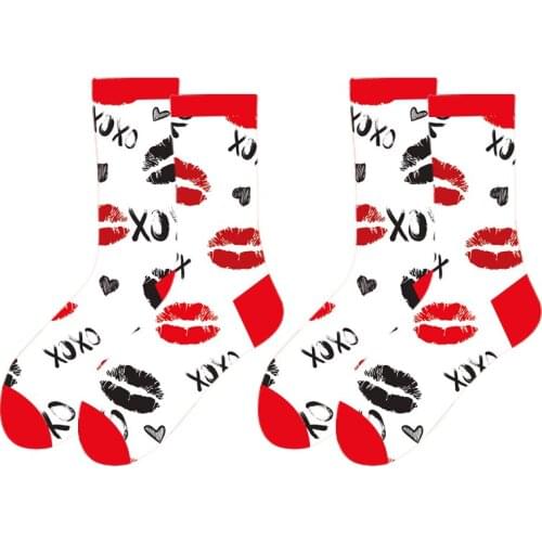 Wholesale Custom Cotton Crew Tube Fashion Jacquard Cartoon Cute Pattern Unisex Happy socks0814#7