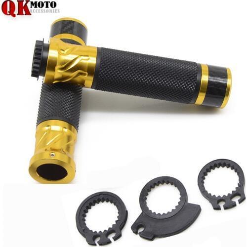 Pair Motorcycle Hand Grips with 22mm 7/8" handlebar hand grips Blue Black Silver Gold Red for BMW S1000RR S1000R HP4 2008-2017