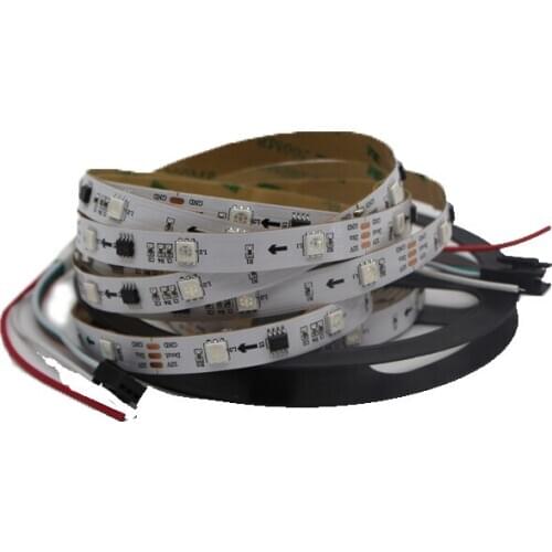 LED 5050 SMD Addressable WS2811(IC16703)Smart Pixel Led Strip 5m/rolls DC12V 30/60leds/m full color WS2811 IC RGB led light Tape