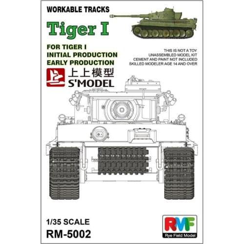 Rye Field Model RFM RM-5002 1/35 Workable track for Tiger I early production - Scale model Kit