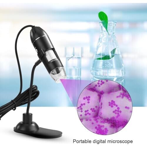 USB LED Microscope Handheld Portable Digital Microscope Digital Microscope EndoscopeMagnifier Camera Lift Stand Endoscope Camera