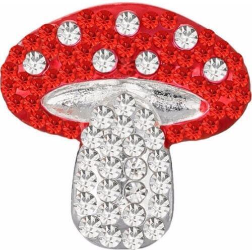 Rhinestone button Flatback free shipping for DIY craft mushroom diamond 25mm crystal girl hair Accessory 50PCS/lot(BTN-5679)