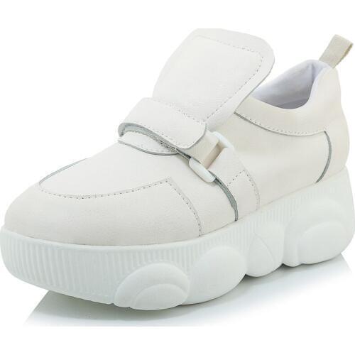 Early spring in 2019 womens shoes new thick bottom students comfortable single shoes 29-46