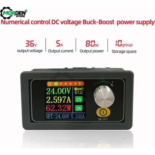 S3580-W CNC DC DC Buck Boost Converter CC CV 0.6-36V 5A 80W Output Power Module Regulated laboratory Power Supply Variable