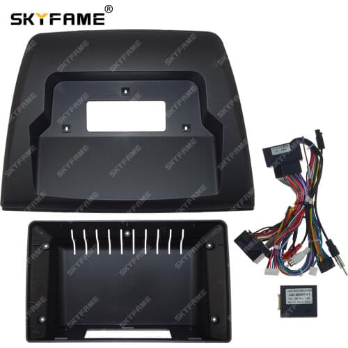 SKYFAME Car frame cable canbus For BMW X3 E83 2004-2010 Big Screen Audio Dash Panel Frame
