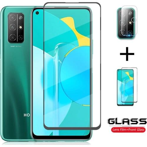 Full Cover Glass For Honor 30s Screen Protector Honor 20 30 30S V20 V30 8X 9X Lite Pro Tempered Glass Protective Film Honor 30s