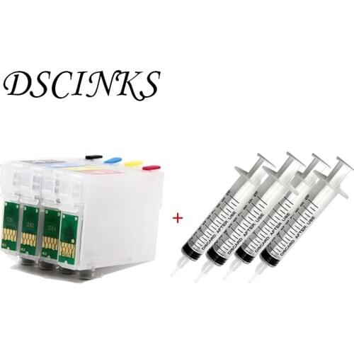 T1281-T1284 DG-Refilable cartridge with reset chip For Epson Stylus S22 SX125 SX420W SX425W Stylus Office BX305F BX305FW printer