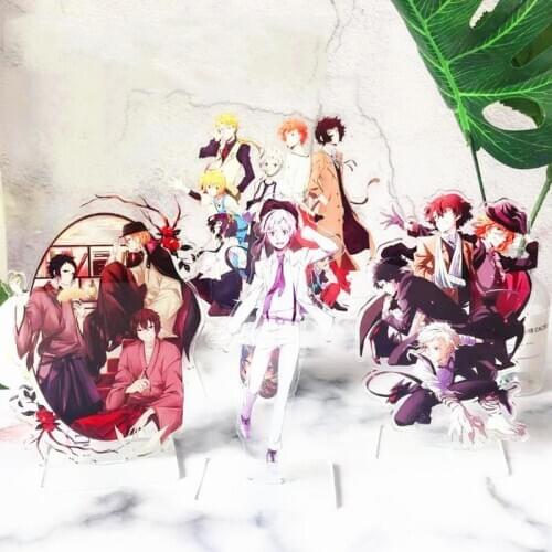 1 Pcs Cartoon Anime Bungo Stray Dogs Acrylic Stand Model Toys Plate Holder Action Figure Toys Gift