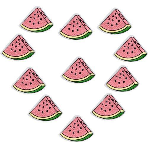 10PCS watermelon embroidery patches for clothing iron on patches for clothing applique iron-on patch stickers for badge clothes