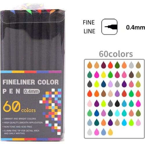 12/24/36/48/60 Gel Pen Colorful Neutral Permanent Fineliner Pens For School Office Art Marker Pen Set Ink Markers Pen 04031