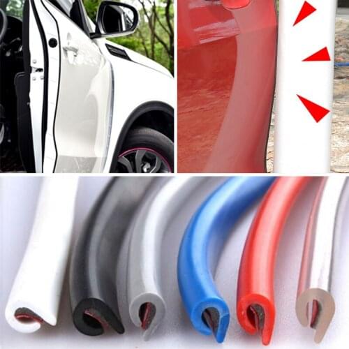 2@# Universal Car Door Edge Guards Trim Styling Moulding Protection Strip Scratch Protector for Auto Vehicle Car SUV U Type