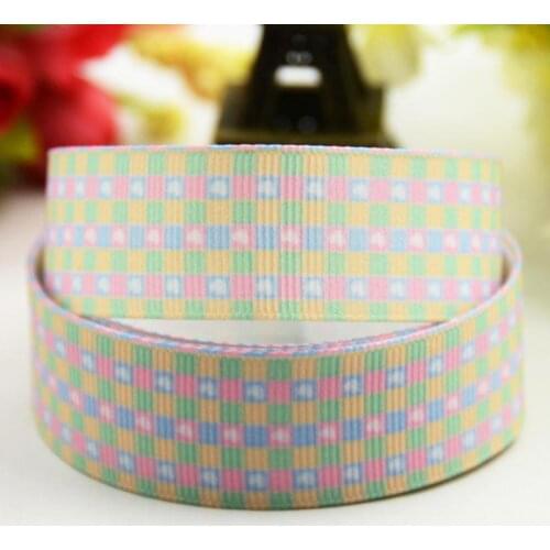 22mm 25mm 38mm 75mm Lattices Cartoon Character Printed grosgrain ribbon party decoration sewing supplies 10Y X-00380