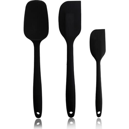 3PCS/Set Food Grade Heat Resistant Silicone Kitchen Supplies Non-stick Spatula Shovel Cooking Tools Kitchenware