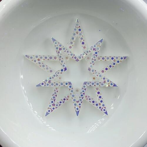 40mm 8pcs Resin Rhinestones For Jewelry Making Decoration Cabochons Star Flatback Glue On Beads -14W175