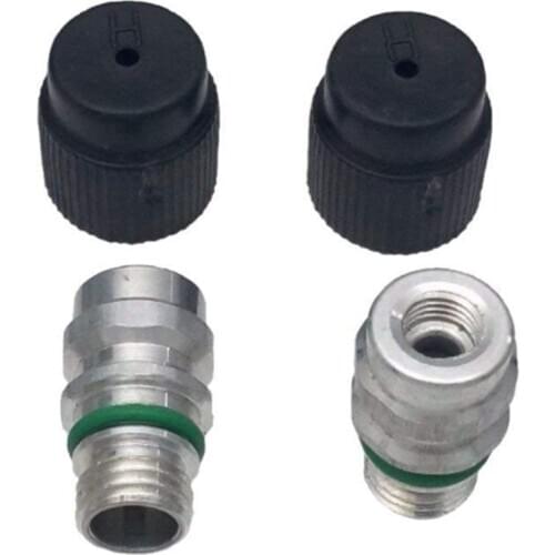 5 Count) M12x1.5 Male High Side A/C Charge Port Valve Includes Caps For MT0105,800-955, 59946,GM 52458184, 15-5438