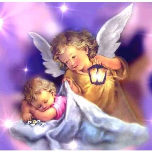 5D DIY Diamond Painting Baby Crystal 3D full Diamond Painting Cross Stitch Angel Little Baby Crystal Needlework Home Decorative