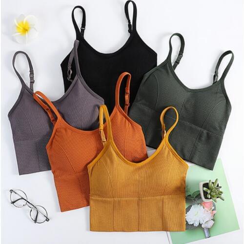 Padded Bra Sexy Womens Crop Tops Vest Bustier Beach Tank Tops Lady Summer lace Sexy lingerie intimate black 7 colors lingerie