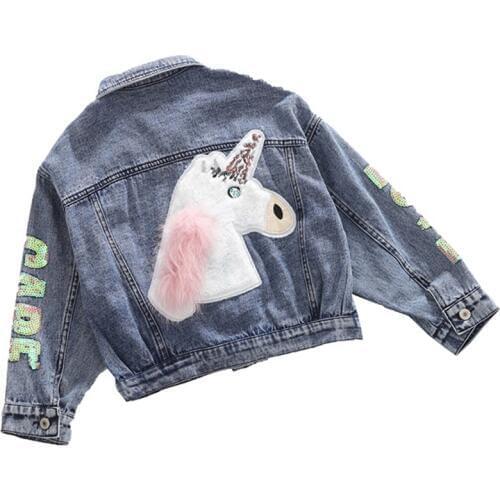 Teens Girls Denim Jacket For Girls Spring Fall Jacket Kids Outerwear Coar For Girls Clothes Children Denim Jacket 6 8 10 12 Year