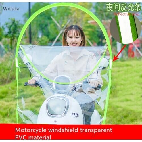 Electric motorcycle windshield transparent battery increases front windshield CD50 Q02