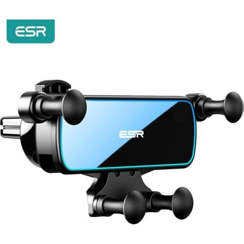 ESR Car Gravity Phone Holder Gravity Stand For iPhone XIAOMI Huawei Mobile Phone Holder Universal in Car Air Vent Clip Mount