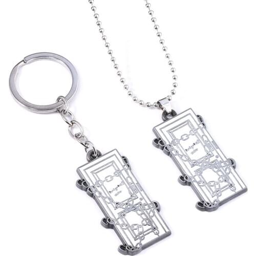 Game Silent Hill 2 Keychain Square Key Chains for Women Men Pendant Keyring Key holder Jewelry Gift