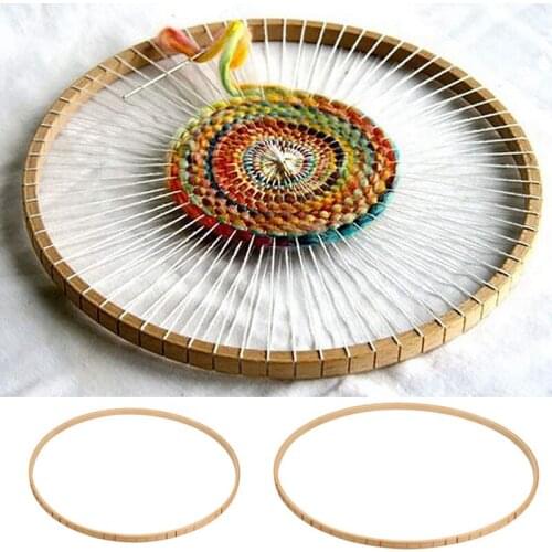 DIY Weaving Tools Round Wooden Knitting Loom Craft for DIY Handmade Wall Hangings Household Tool Knitting Machine