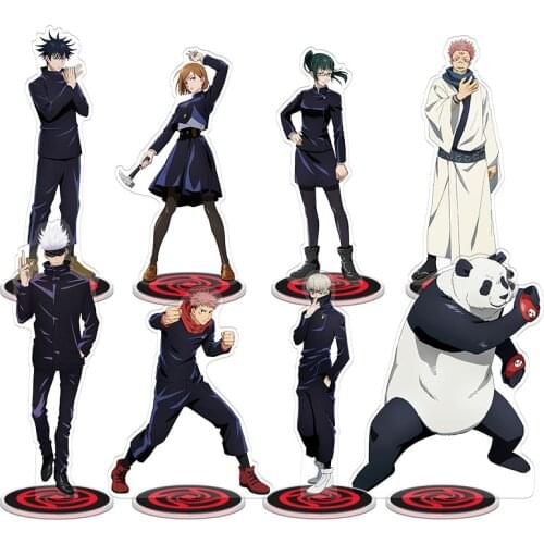 Jujutsu Kaisen Acrylic Stand Toys Satoru Gojou Yuuji Itador Megumi Nobara Sukuna Kento Toge Panda Maki Figure Model Doll 22cm