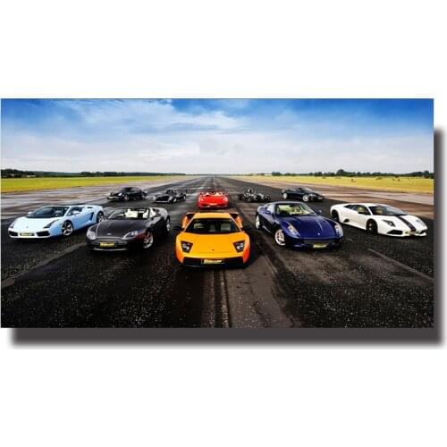Cool Classic Super Car Sports Car Poster Print Wall Art Canvas Paintings Wall Art for Living Room Home Decor (No Frame)