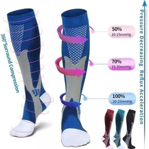 Compression Socks Soccer Football Socks Magic Compression Elastic Socks Best Graduated Atheletic Outdoor Sports Riding Socks