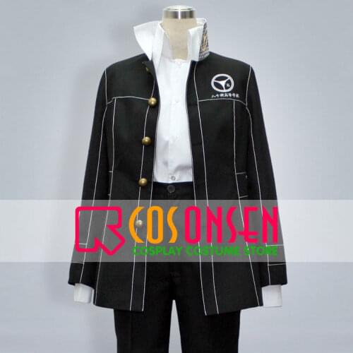 COSPLAYONSEN Persona 4 Naoto Shirogane Uniform Cosplay Costume With Blue Hat
