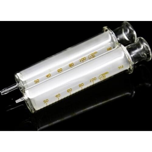 4pcs/lot 1ml to 100ml Lab Glass syringe for laboratory injection liquid factory Add ink Medical enema etc