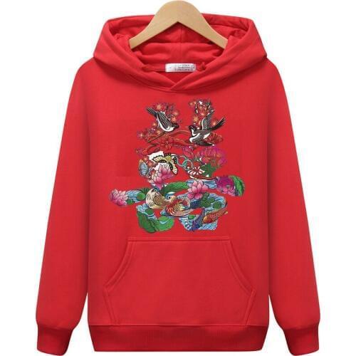 Men womens Fleece Hoodies 2019 fall Winter casual Style Hip Hop Sweatshirts wear black navy red art letter flower print fashion
